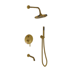 Podomietkový sprchový set VEO zlatá brúsená