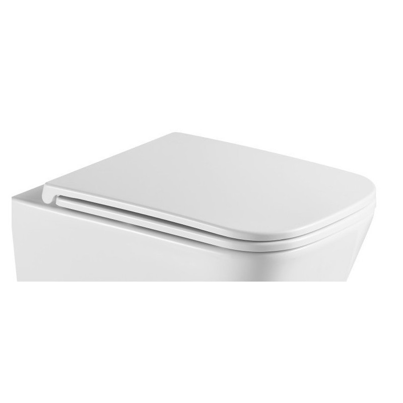 WC doska FLAT soft-close hranatá