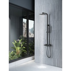 Sprchová nástenná sada s termostatickou batériou PONTOS 250 BLACK
