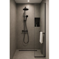 Sprchová nástenná sada s termostaickou batériou NAUPLIOS 250