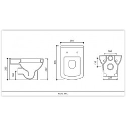 Závěsné WC Nero