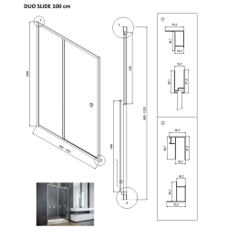 Sprchové dvere DUO SLIDE