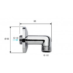 Vývod ze stěny pro sprchu RE309
