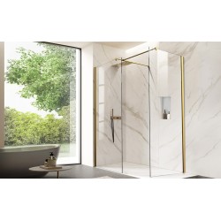 Walk-in bezdvéřový a bezbariérový sprchový kout LAGOS GOLD NEW 200