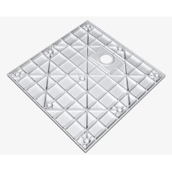 Štvorcová sprchová vanička VEXO - biela