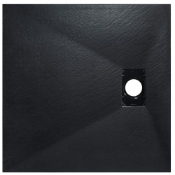 Štvorcová sprchová vanička VEXO - čierna