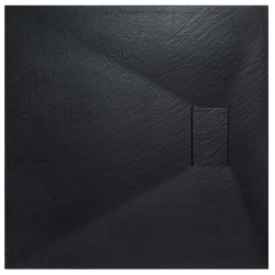 Štvorcová sprchová vanička VEXO - čierna