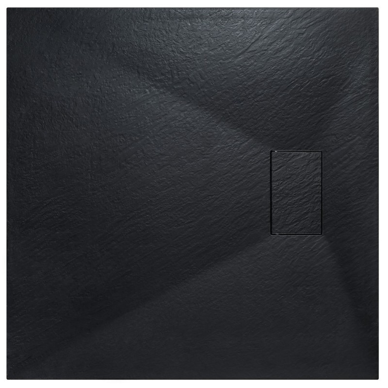 Štvorcová sprchová vanička VEXO - čierna