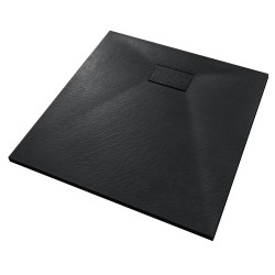 Štvorcová sprchová vanička VEXO - čierna