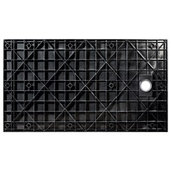 Obdĺžniková sprchová vanička VEXO - čierna