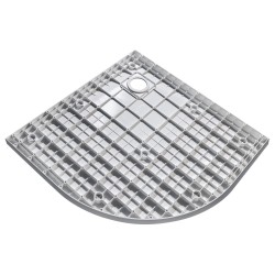 Štvrťkruhová sprchová vanička VEXO - biela