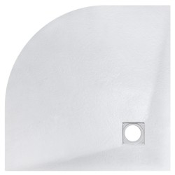 Štvrťkruhová sprchová vanička VEXO - biela