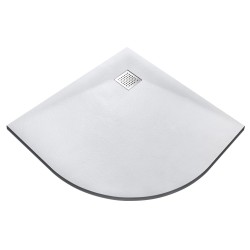 Štvrťkruhová sprchová vanička VEXO - biela