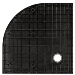 Čtvrtkruhová sprchová vanička VEXO - černá