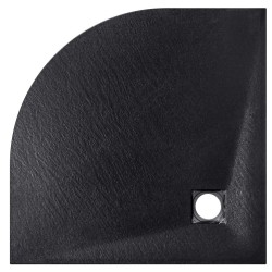 Čtvrtkruhová sprchová vanička VEXO - černá