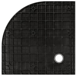 Štvrťkruhová sprchová vanička VEXO MARBLE - čierna