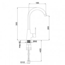 Dřezová baterie VIVA 33