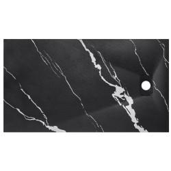 Obdélníková sprchová vanička VEXO MARBLE - černá