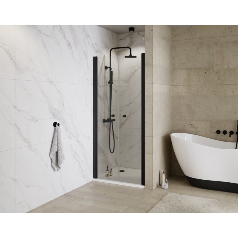 Bezrámové sprchové dvere SINCO DUE BLACK