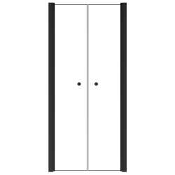 Bezrámové sprchové dvere SINCO DUE BLACK