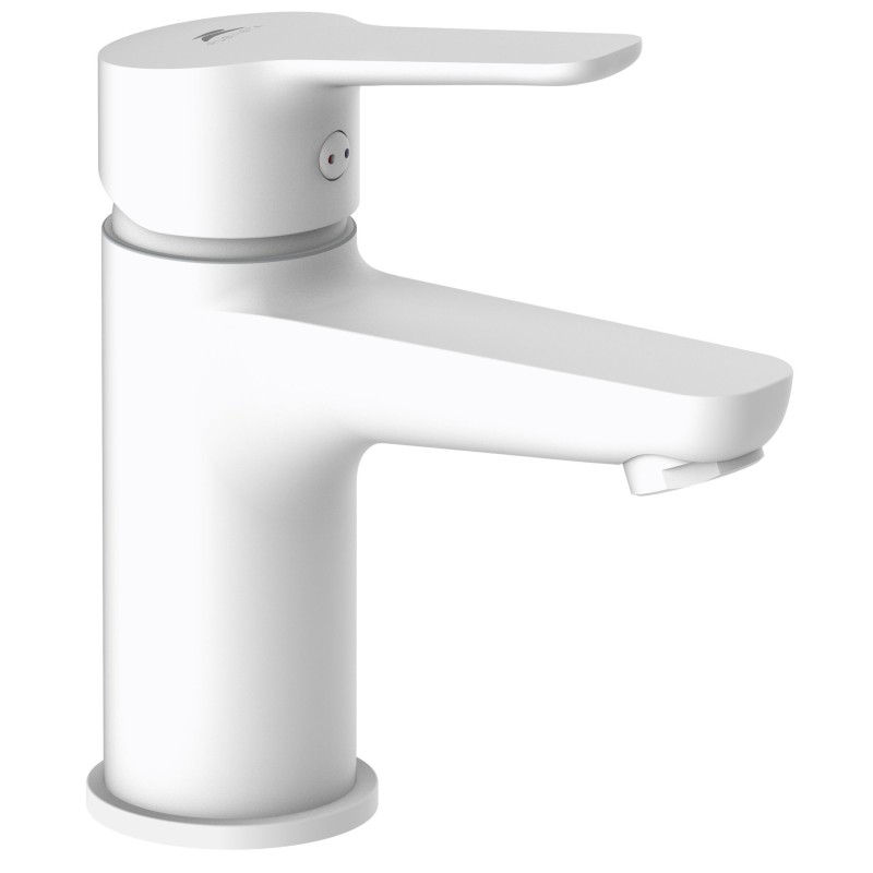 Umyvadlová stojánková vodovodní baterie Olsen Spa UNO-18 NEW, bílá barva