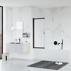 Vaňová zástena EASY SLIDE BLACK NEW