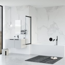 Vaňová zástena EASY SLIDE BLACK NEW