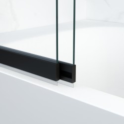 Vaňová zástena EASY SLIDE BLACK NEW