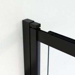 Vaňová zástena EASY SLIDE BLACK NEW