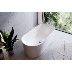 Volně stojící vana LOVA bílá lesklá