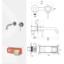 Podomítková umyvadlová baterie ILLUSION