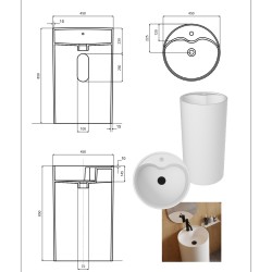 Voľne stojace umývadlo LUMEN