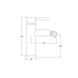 Bidetová batéria ILLUSION zlatá