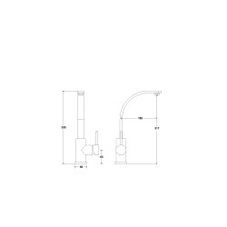 Vysoká stojánková umyvadlová baterie Decco I