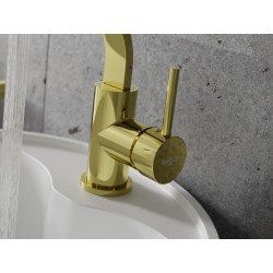 Stojánková umyvadlová baterie DECCO II Zlatá lesklá