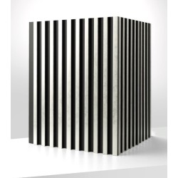 Lamelový nástenný obklad vnútorné SÉRIA A - Strieborná farba