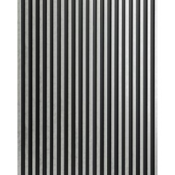 Lamelový nástěnný obklad vnitřní SÉRIE A, ukončovací profil - Stříbrná barva