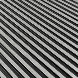 Lamelový nástěnný obklad vnitřní SÉRIE A, ukončovací profil - Stříbrná barva