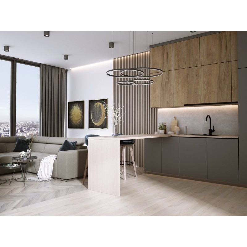 Lamelový nástěnný obklad vnitřní SÉRIE M - Dub sonoma