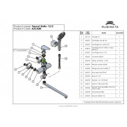 Vanová a sprchová baterie STATIC-12K