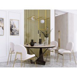 Lamelový nástěnný obklad vnitřní SÉRIE M - Zlatá barva