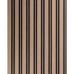 Lamelový nástěnný obklad vnitřní SÉRIE M, ukončovací profil - Dub sonoma