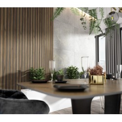 Lamelový nástěnný obklad vnitřní SÉRIE M, ukončovací profil - Dub sonoma