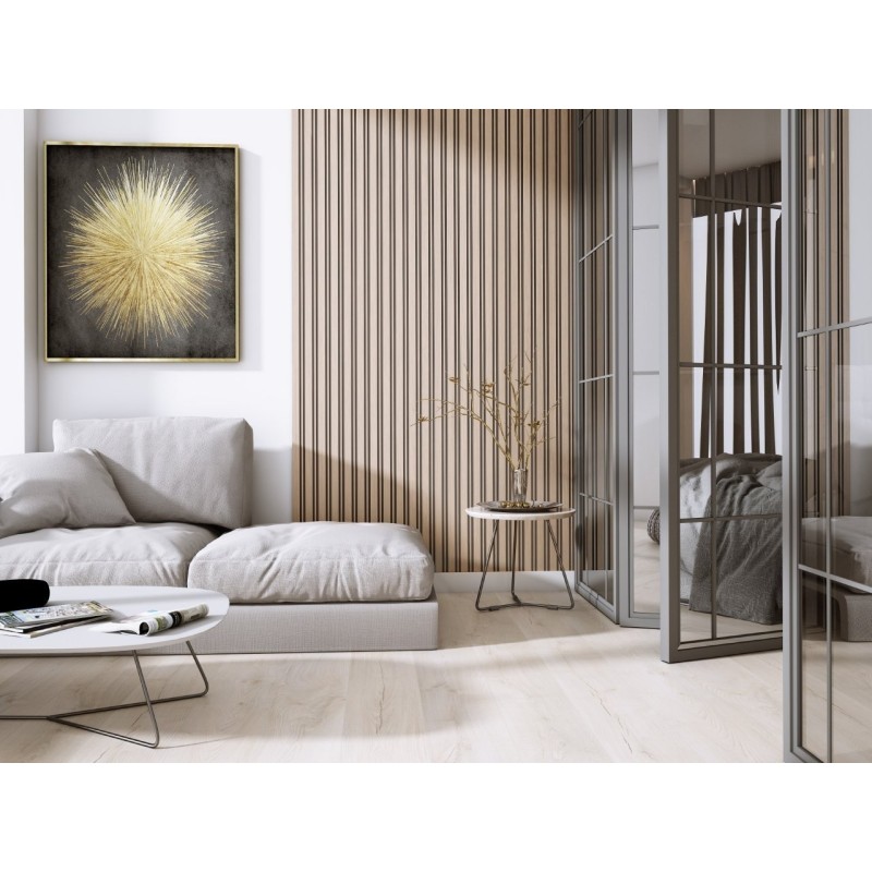 Lamelový nástěnný obklad vnitřní SÉRIE M, ukončovací profil - Dub sonoma