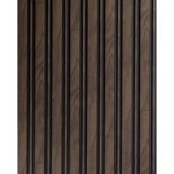 Lamelový nástěnný obklad vnitřní SÉRIE M, ukončovací profil - Ořech