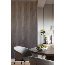 Lamelový nástěnný obklad vnitřní SÉRIE V - Ořech