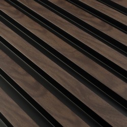 Lamelový nástěnný obklad vnitřní SÉRIE V - Ořech