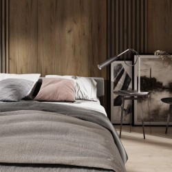 Lamelový nástěnný obklad vnitřní SÉRIE V - Ořech