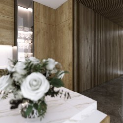 Lamelový nástěnný obklad vnitřní SÉRIE V - Dub řemeslný