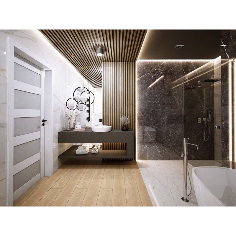 Lamelový nástěnný obklad vnitřní SÉRIE V - Dub řemeslný